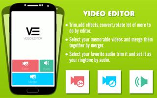 Video editor: mute, compressor Cartaz