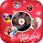 Valentine day video maker, photo video maker ícone