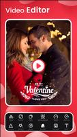 Valentine day video maker, photo video maker imagem de tela 1