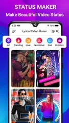 Скачать XVido Lyrical Video Status Maker - Video Maker APK