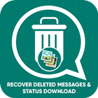 Recover deleted messages & status download icône