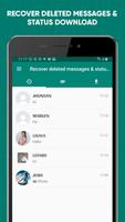 Recover deleted messages & status download پوسٹر