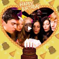 Happy birthday video with phot screenshot 3