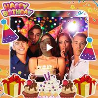 Happy birthday video with phot screenshot 1