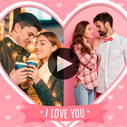 آیکون‌ Love video maker with music