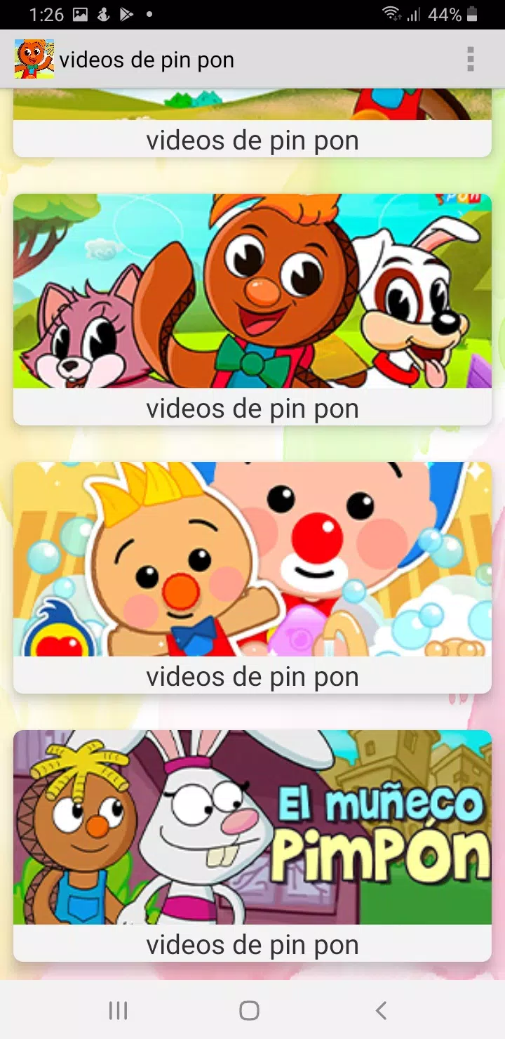 Descarga de APK de videos de pin pon es un muñeco para Android