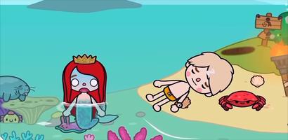 Toca Mermaid Boca Routine الملصق