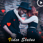 Full Screen HD Video Status - Romantic Status icône