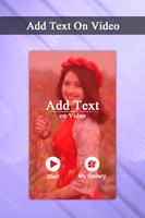 Add Text on Video Affiche