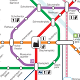 Mapa del metro de Viena 2023