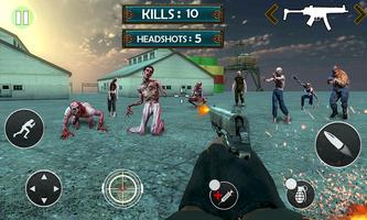 Zombies Survival Gun Shooting - Games Free capture d'écran 1