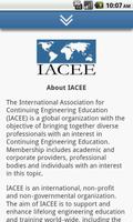 IACEE Website Mobile App poster