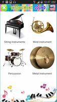 Music instrument sounds World Plakat