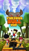 Furious bull run Plakat