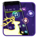 Violet Dream Deer Theme APK