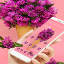 Violet Flower Romantic Theme APK