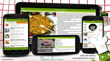 Recetario, recetas de cocina Plakat