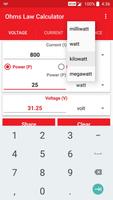 Ohms Law Calculator पोस्टर