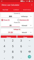 Ohms Law Calculator Ekran Görüntüsü 1