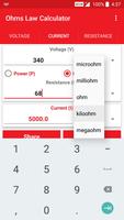 Ohms Law Calculator تصوير الشاشة 2