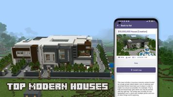 Maps Modern Mansions & Houses for MCPE Plakat