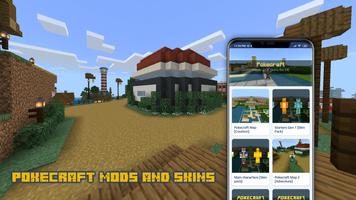 PokeCraft Mods + Pixelmon Skins for MCPE Plakat