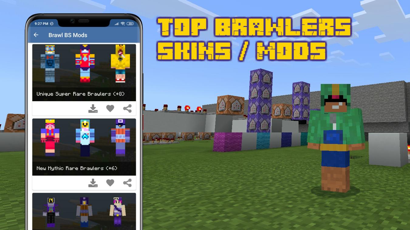 Brawl Bs Mods And Skins For Mcpe For Android Apk Download - bs addons roblox