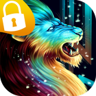 Lion Art Passcode Lock Screen-icoon