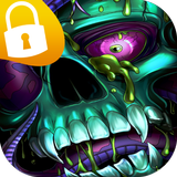 Skull Passcode Lock Screen ☠ Wallpapers 💀 icône