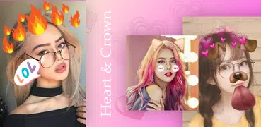 Cámara de corona de corazón - Filtro Kawaii 2019