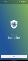 Installer الملصق