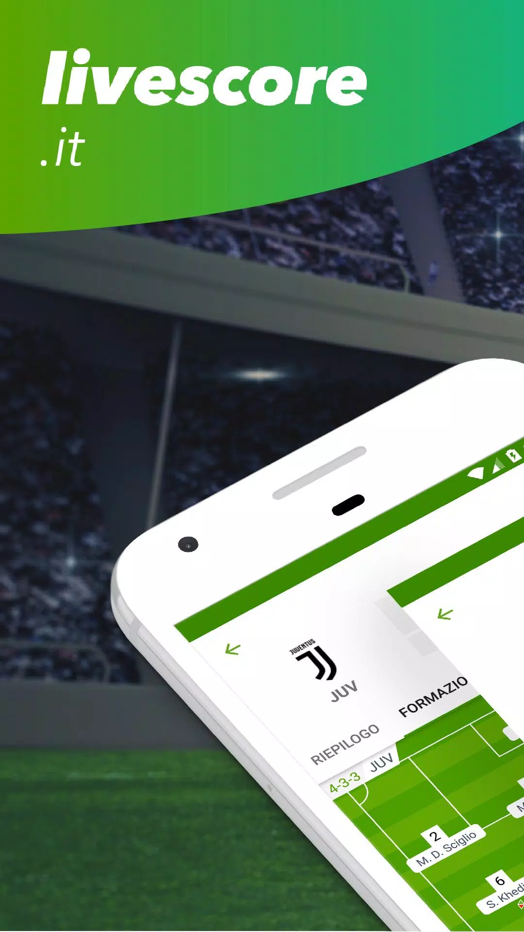 livescore.it: risultati di calcio in diretta für Android - APK herunterladen