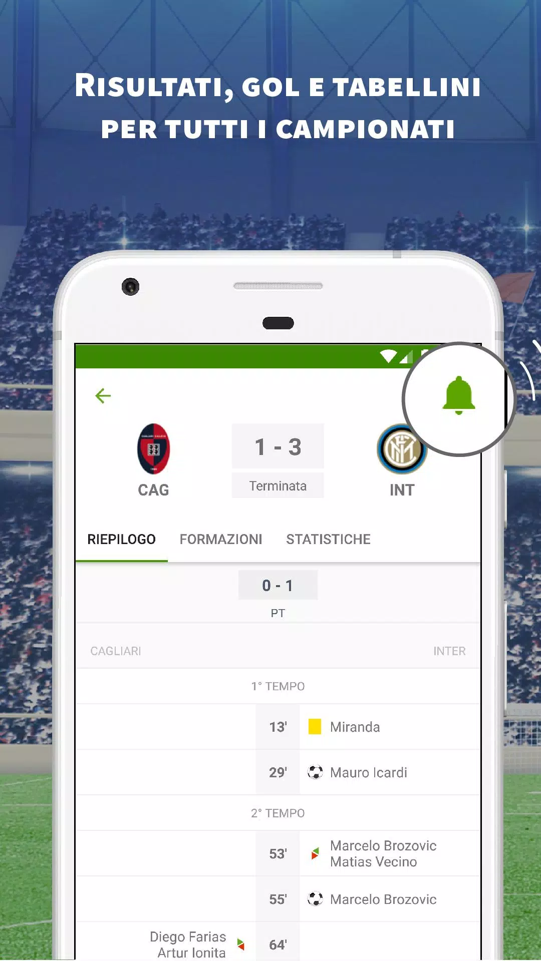 livescore.it: risultati di calcio in diretta APK für Android herunterladen
