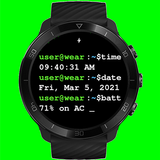 terminal command watch face icône