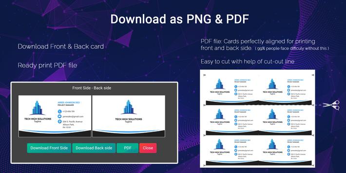 Business Card Maker 截图 10