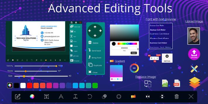 Business Card Maker 截图 2