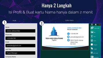 Pembuat Kartu nama bisnis screenshot 1