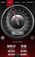 Digital GPS Speedometer Odometer Offline HUD View постер