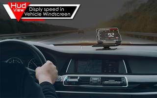 Digital GPS Speedometer Odometer Offline HUD View اسکرین شاٹ 2