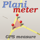 Planimeter medir área num mapa ícone