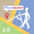 Planimeter GPS area measure icon