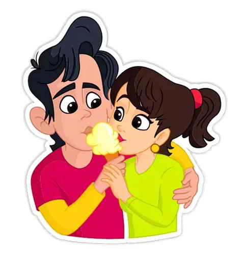 Romantic stickers for whatsapp app Main Image