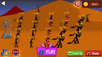 Stickman War : Defense Battle screenshot 1