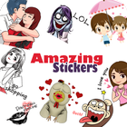 Amazing Stickers for WhatsApp - WAStickerApps icône