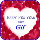 Happy New Year Gif 2018 icône