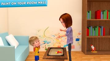 Virtual Mom Family Sim Game 3D Affiche
