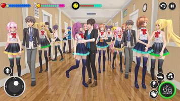 Gadis Sekolah Virtual Sim screenshot 1