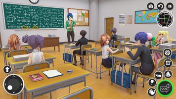 Gadis Sekolah Virtual Sim screenshot 2