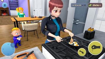 Anime Mother Single Mom Sim 3D Screenshot 1