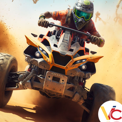 3D motos de corrida quad